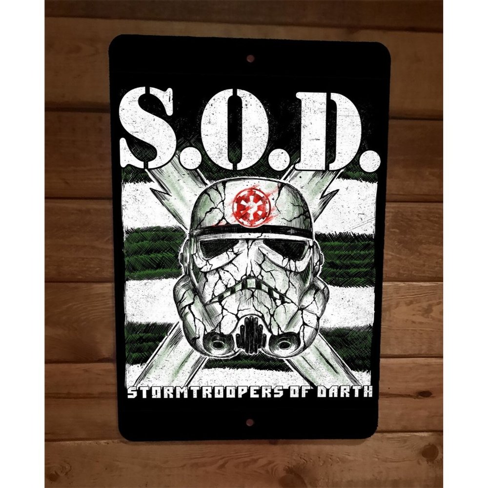 SOD Stormtroopers of Darth 8x12 Metal Wall Sign Star Wars